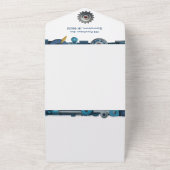 Gearing Up voor Baby - Robot Baby shower Invitatio All In One Uitnodiging (Buitenkant)