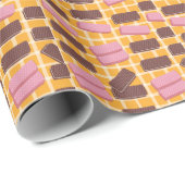 Gearomatiseerde wafels naadloze achtergrond cadeaupapier (Rol Hoek)