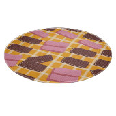 Gearomatiseerde wafels naadloze achtergrond snijplank (Hoek)