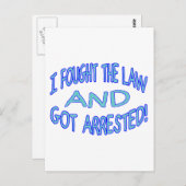 Gearresteerd Briefkaart (Voorkant / Achterkant)