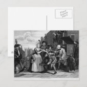 Gearresteerd voor schuld, bord V Briefkaart (Voorkant / Achterkant)