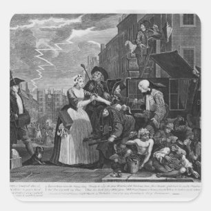 Gearresteerd voor Schuld Vierkante Sticker