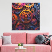 Gears Canvas Art Afdruk (Insitu (Woonkamer))
