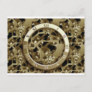 Gears Clock Kantoor Design Digital Art Destiny Briefkaart