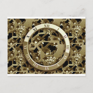 Gears Clock Kantoor Design Digital Art Destiny Briefkaart