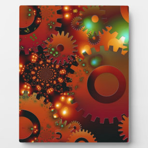 Gears Clock Kantoor Design Digital Art Destiny Fotoplaat