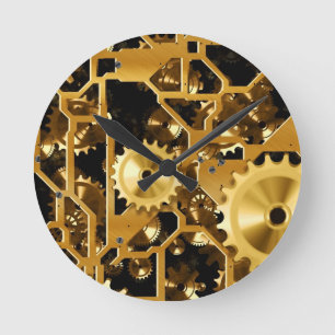 Gears Clock Kantoor Design Digital Art Destiny Ronde Klok