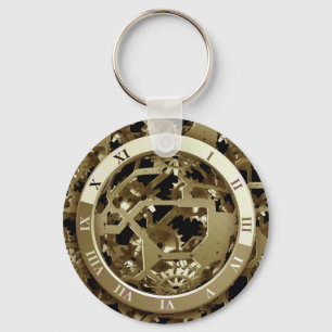 Gears Clock Kantoor Design Digital Art Destiny Sleutelhanger