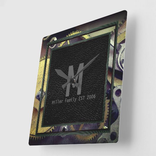 Gears Design Industriële Steampunk Wandklok (Hoek)