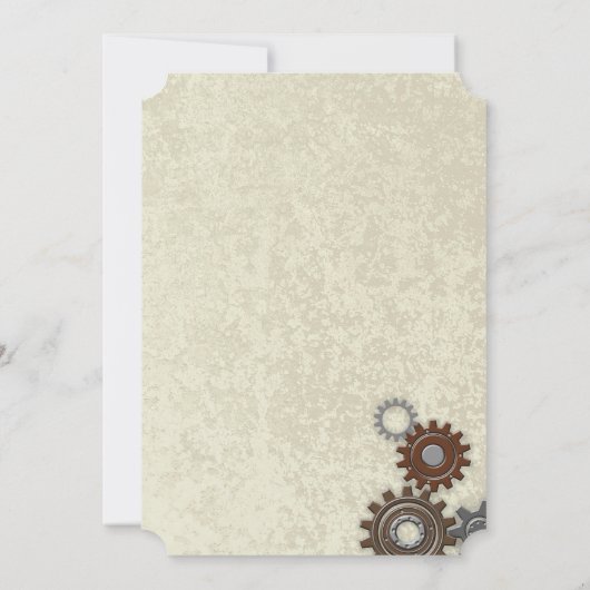 Gears Industrial Art Kaart (Achterkant)