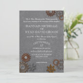 Gears Industrieel staal Grijs Kaart (Staand voorkant)