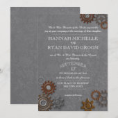 Gears Industrieel staal Grijs Kaart (Voorkant / Achterkant)