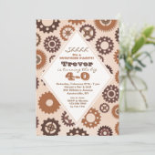 Gears mannelijke uitnodiging (Staand voorkant)