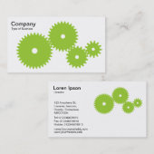 Gears - Martian Green over White Visitekaartje (Voorkant / Achterkant)