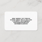 Gears Pistons | Kleur | Autodiensten Visitekaartje (Achterkant)