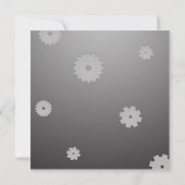 Gears Robot Futuristische Cool Fun Verjaardagsfees Kaart (Achterkant)