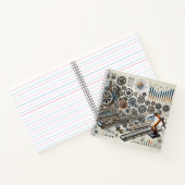 Gears, Robotics & Technical Charts Design Notitieboek (Binnen)