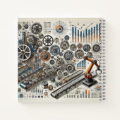 Gears, Robotics & Technical Charts Design Notitieboek (Achterkant)