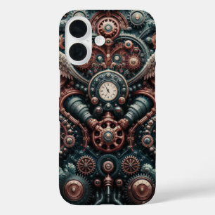 Gears, Wings en  Steampunk Elegance iPhone 16 Hoesje