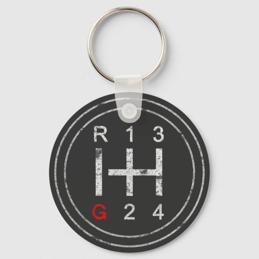 Gearshift Knob Syncro T3 Vanagon Klassieke auto Sleutelhanger (Voorkant)