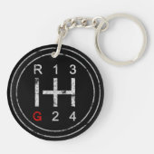 Gearshift Knob Syncro T3 Vanagon Klassieke auto  Sleutelhanger (Achterkant)