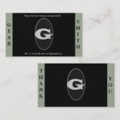 Gearsmith Visitekaartjes (Voorkant / Achterkant)