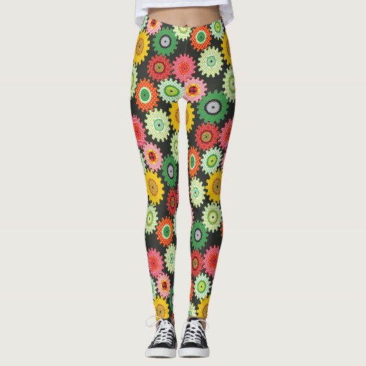 Gearts met patroon leggings (Voorkant)
