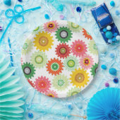 Gearts met patroon papieren bordje (Feest)