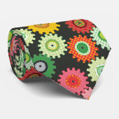 Gearts met patroon stropdas (Opgerold)