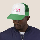 Geary Media Trucker Hat Pet (In situ)