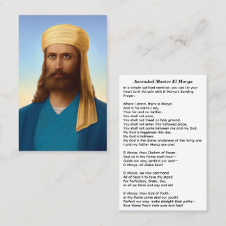 Geascendeerde Meester El Morya Heer van de Eerste Visitekaartje