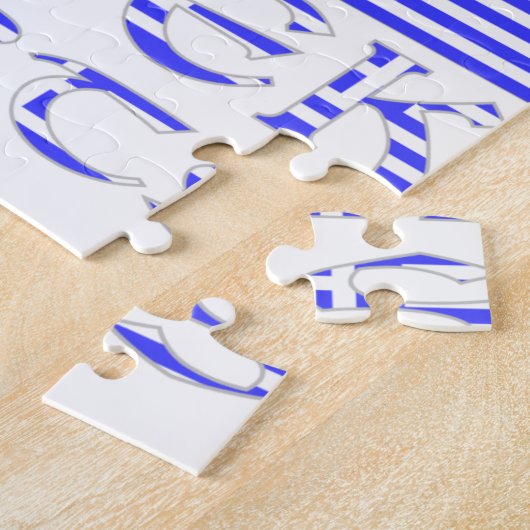 Geassembleerd in Amerikaanse Griekse onderdelen Legpuzzel (Zijkant)