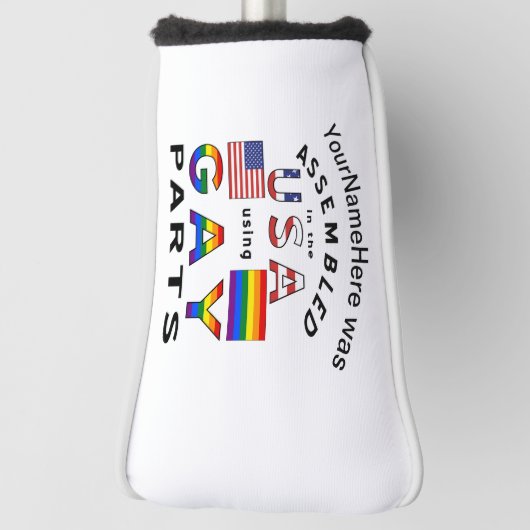 Geassembleerd in de Verenigde Staten Gebruikend Ga Golfheadcover (Draai 90)