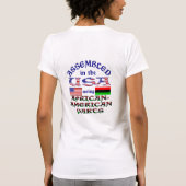 Geassembleerd in de VS met behulp van Afro-Amerika T-shirt (Achterkant)