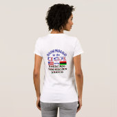 Geassembleerd in de VS met behulp van Afro-Amerika T-shirt (Achterkant volledig)