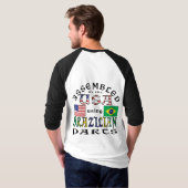 Geassembleerd in de VS met behulp van Braziliaanse T-shirt (Achterkant volledig)