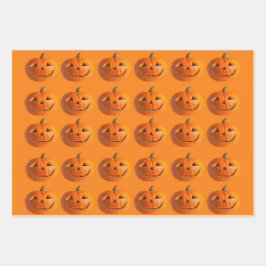 Geassembleerd Jack-O-Lantaarns papier voor het ver Inpakpapier Vel