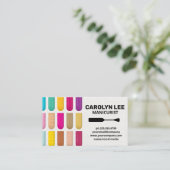 Geassembleerde decoratieve nagels | Nail Poland Br Visitekaartje (Staand voorkant)