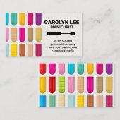 Geassembleerde decoratieve nagels | Nail Poland Br Visitekaartje (Voorkant / Achterkant)