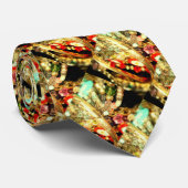 Geassembleerde juwelen printnektie stropdas (Opgerold)