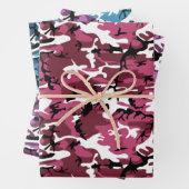 Geassembleerde kleurige Camouflage Inpakpapier Vel (In situ)