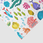 Geassembleerde levensduur van het zee en kleurrijk tissuepapier (Detail)