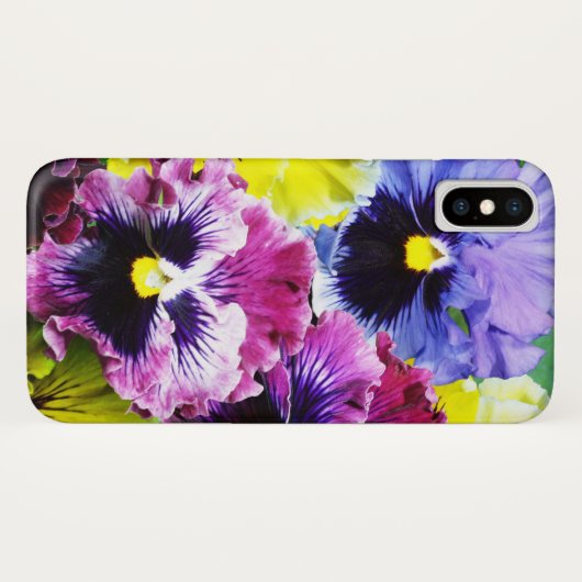 Geassembleerde Pansies Case-Mate iPhone Case (Achterkant (horizontaal))