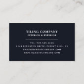 Geassembleerde Tegels, Floorer, Tegel Installer Visitekaartje (Achterkant)