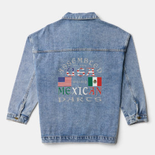 Geassembleerde USA met behulp van Mexicaanse onder Denim Jacket
