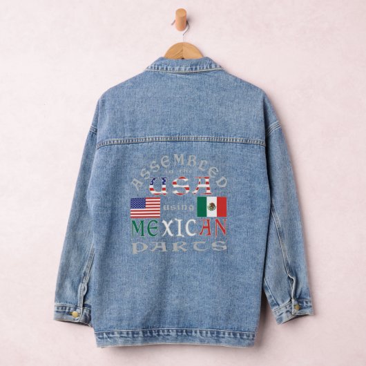 Geassembleerde USA met behulp van Mexicaanse onder Denim Jacket (Hangar)
