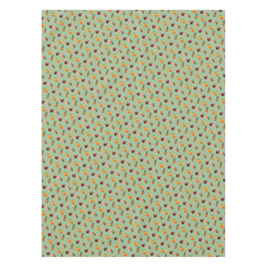 Geassembleerde vruchten op Laurel Green Tafelkleed (Voorkant)