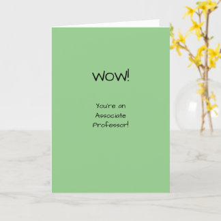 Geassocieerde professor Gefeliciteerd Funny Joke Kaart