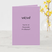 Geassocieerde professor Gefeliciteerd Tenure Acade Kaart (Gele Bloem)