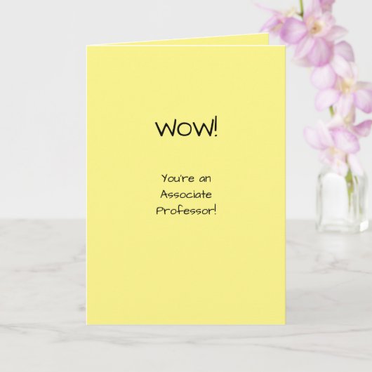 Geassocieerde professor Gefeliciteerd Tenure Acade Kaart (Orchidee)